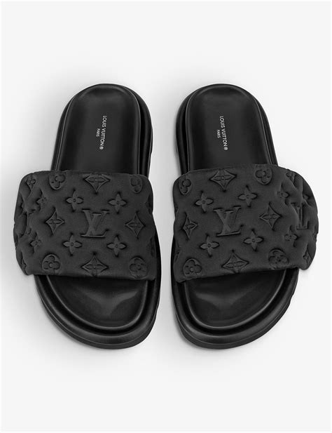 louis vuitton slides.|louis vuitton jean slide.